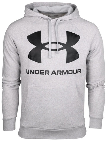 Sudadera Hombre Under Armour Rival Big Logo HD capucha Algodón - 1357093 - 011 - gris depor8